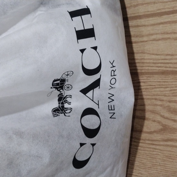 Coach NY White Protective Dust Bag – Drawstring Storage Bag 23x18.5-Inch Pouch - Picture 2 of 8